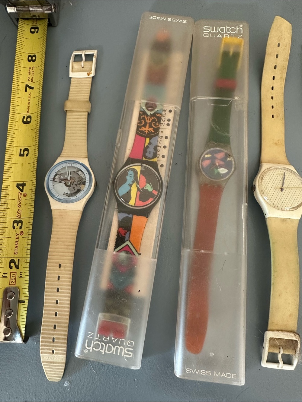 Swatch Multicolor Pop Art Dial and Strap Quartz Watch